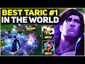 RANK 1 BEST TARIC IN THE WORLD AMAZING GAMEPLAY! | Season 13 League of Legends
