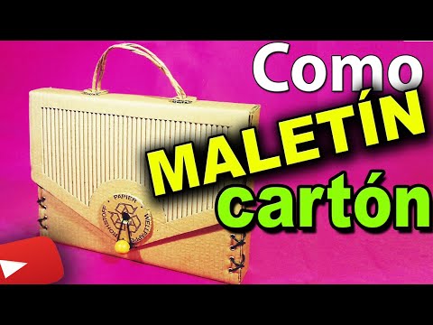 Cómo hacer un maletín de cartón reciclado