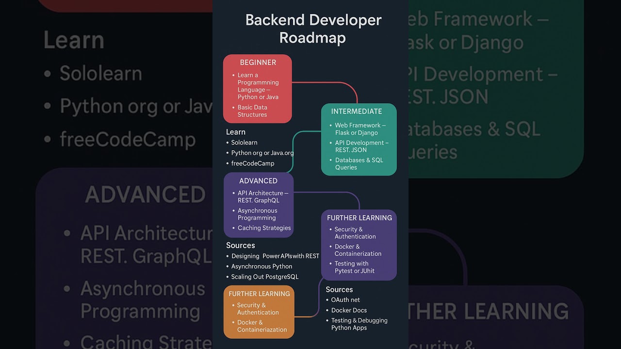 Backend Developer Roadmap 2025 🚀 | From Beginner to Pro! #backenddeveloper