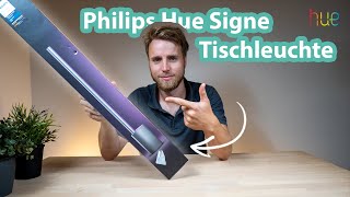 Philips Hue Signe Tischleuchte ausprobiert: Das Leuchtschwert fürs Wohnzimmer!