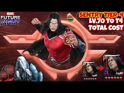 Sentry Tier-4 Total Cost Lv.70 To T4 🤔 | Marvel future fight