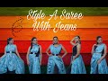 Different Ways To Style A Saree Style With Your Jeans One Dusky Gal