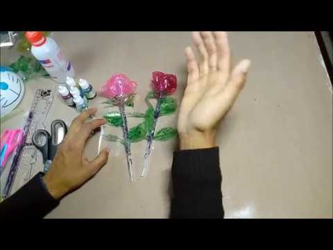 how to make recycled plastic roses :)