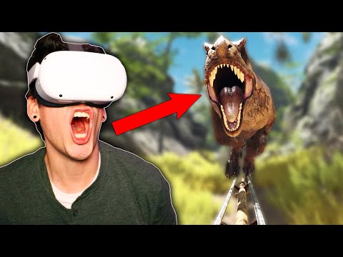 SCARY T-REX ROLLER COASTER CHASE! (Epic Roller Coasters)