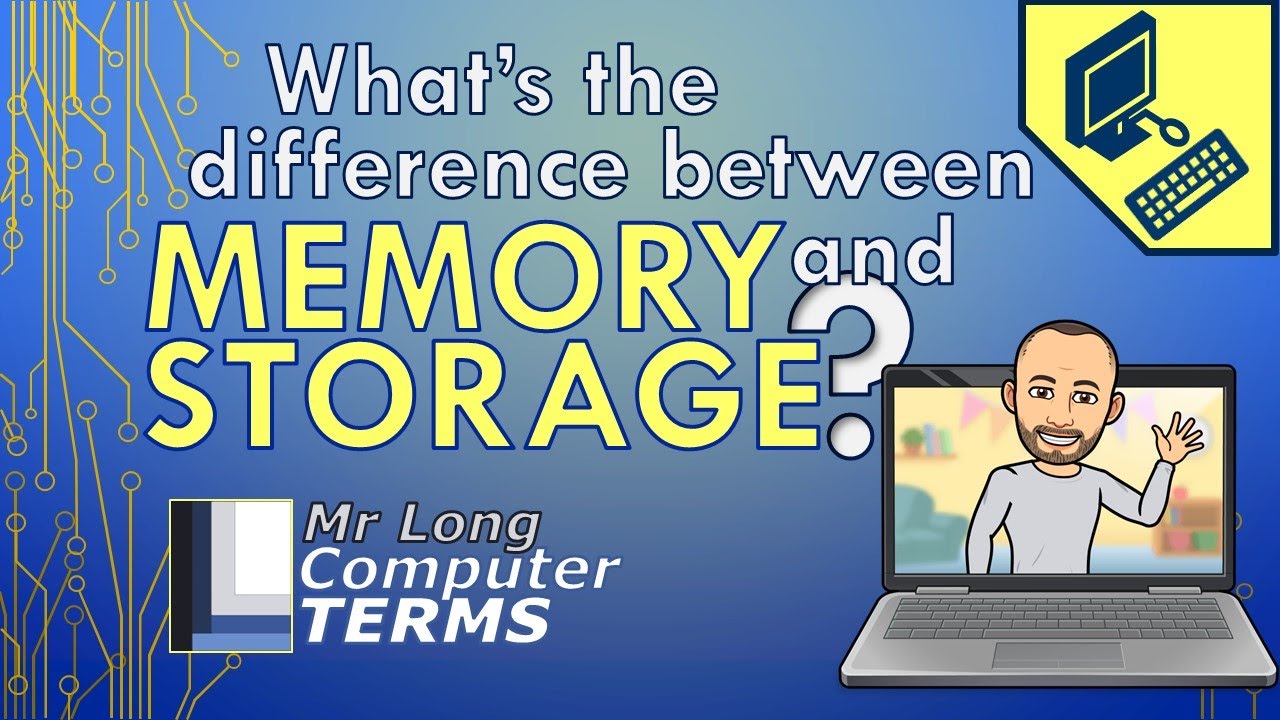 Mr Long Computer Terms | What's the difference between Memory and Storage?