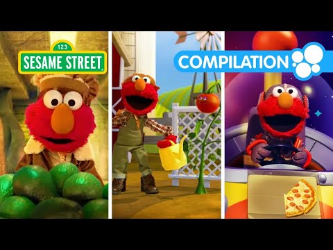 Elmo the Musical: Songs about Pizza, Guacamole, & Tomatoes! | Sesame Street Compilation