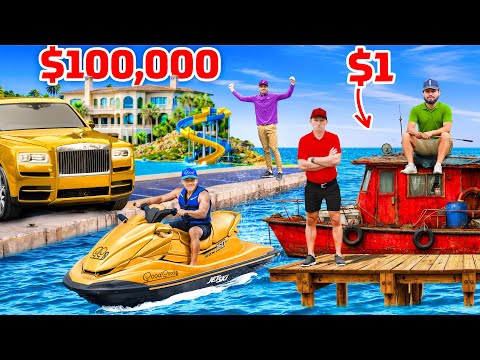 $1 vs $100,000 Golf Road Trip (BOAT EDITION)