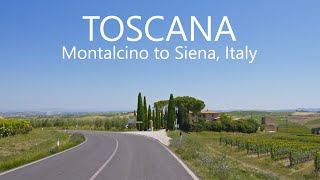 Download the video "Montalcino to Siena, Toscana | Italy Scenic Drive 4K"