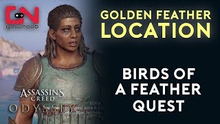 Assassin's Creed Odyssey - Birds of a Feather Quest - Golden Feather Location
