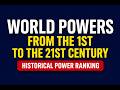 World Powers From The 1st To The 21st Century Historical Power Ranking