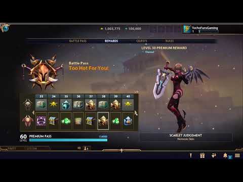 Smite Patch 6.1 Battlepass 1 All items, All Levels  Free and Paid Path