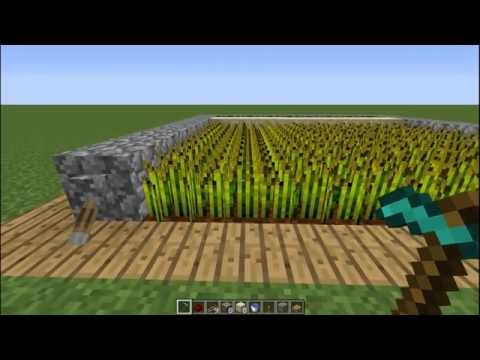 Champwan - Minecraft Tutorials | How to make an Automatic Farm without Sticky Pistons