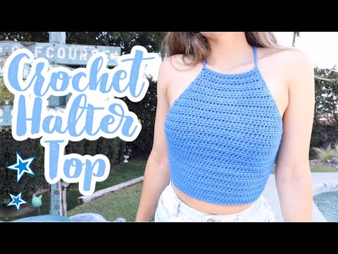 Crochet Halter Top | Beginner Friendly Crochet Tutorial + Pattern