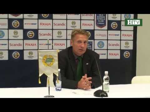 HTV: Presskonferensen efter Hammarby - Falkenbergs FF