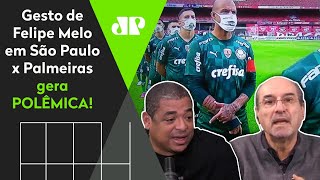 ‘Felipe Melo tem o direito de apoiar Bolsonaro!’ Gesto em São Paulo x Palmeiras gera polêmica!