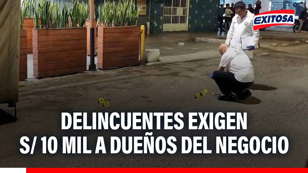 🔴🔵 Presuntos extorsionadores disparan contra chicharronería en el Callao