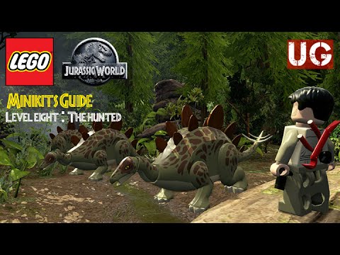 Lego Jurassic World - Level 8 - The Hunted Minikits Guide