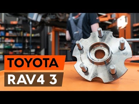 How to change rear wheel bearing / rear hub bearing on TOYOTA RAV 4 3 (XA30) [TUTORIAL AUTODOC]