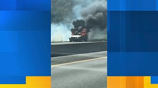 Vehicle fire shuts down I-75 N near Powell, TDOT says