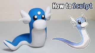 1st gen legendary pokemon | How to sculpt Pokemon 'Dratini' | Clay Tutorial