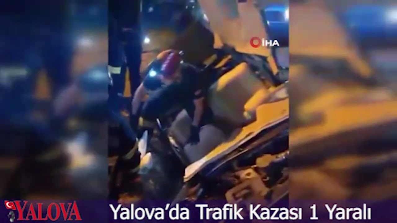 Yalova’da Trafik Kazası: 1 Yaralı