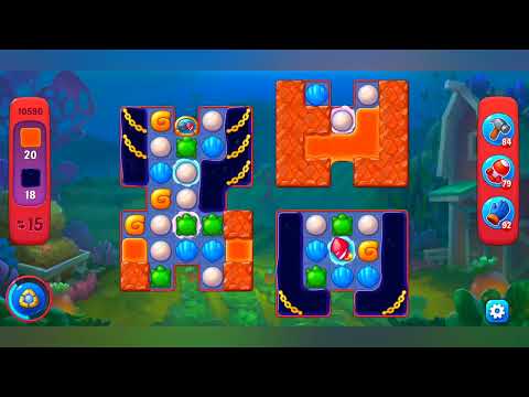 фишдом 2022 # 10586 уровень - прохождение без бустеров # Fishdom,  10586  level - no Boosters.