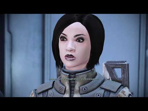 Mass Effect LE: Reporter Interview: Renegade Version 1 Punching Her/Hackett's Response