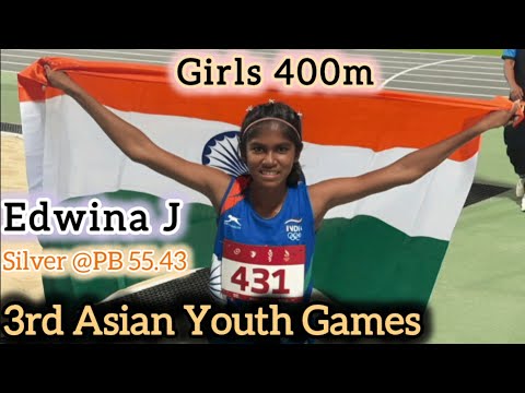 Edwina Jason Clinches Silver in Girls’ 400m Race at Asian Youth Games 2025