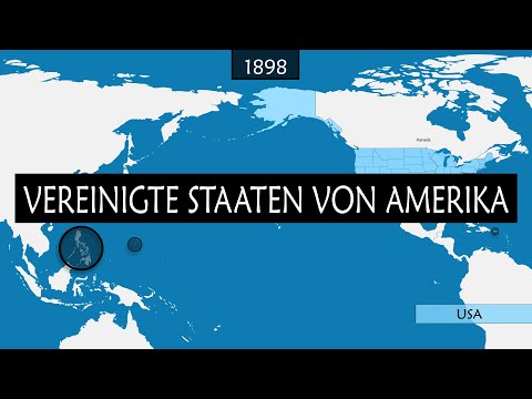 Die Vereinigten Staaten von Amerika -  Zusammenfassung auf einer Karte