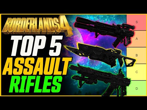Top 5 BEST Assault Rifles (& Where to Find Them!) // Borderlands 4 Legendary Gun Guide!