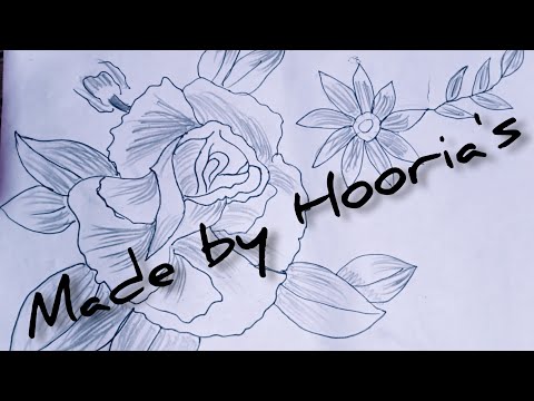 FLOWERS 🏵️ ( Pencil drawing ) / Art / ( Made by Hooria's )