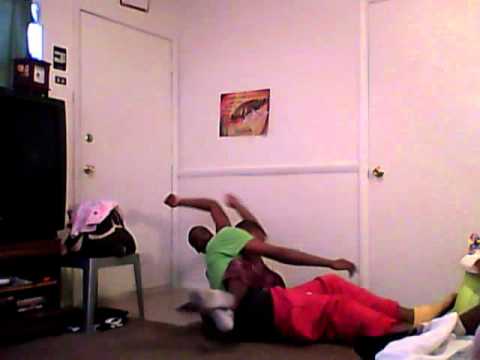 Tim vs Jesse( intense wrestling)