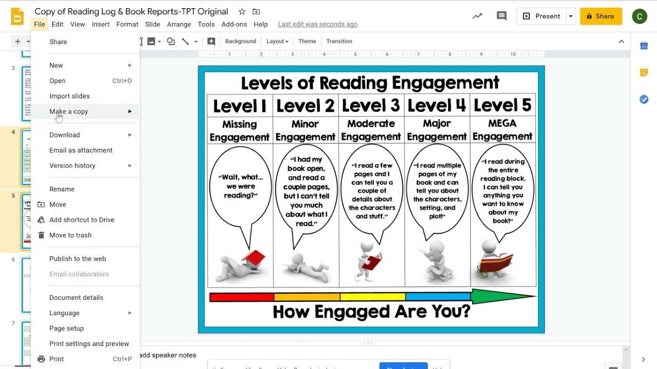 Reading Log & Book Report: Teacher Tutorial