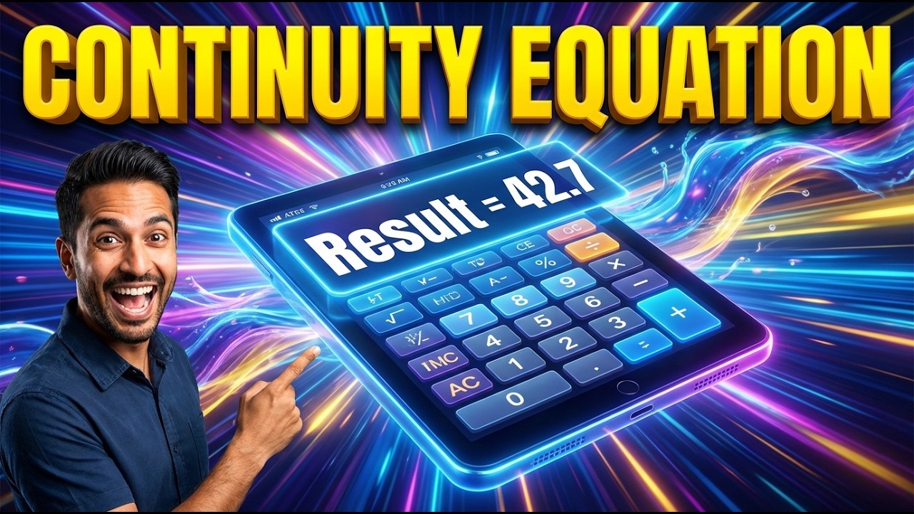 Continuity Equation Interactive Calculator