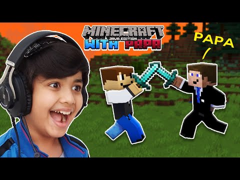 Epic Minecraft PvP Battle With Papa Level 1 | Minecraft With Papa | Chota Baadshah