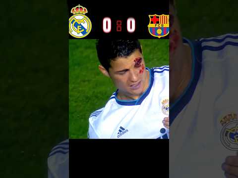 Teen Ager Messi & Ronaldo Injured 😱🤕🥺 Real Madrid 🆚️ Barcelona 3-2 Imaginary match #youtube #shorts