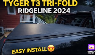 TYGER T3 TRI FOLD tonneau Honda Ridgeline 2024 , EASY install and I love it! SEE DESCRIPTION 4 LINK