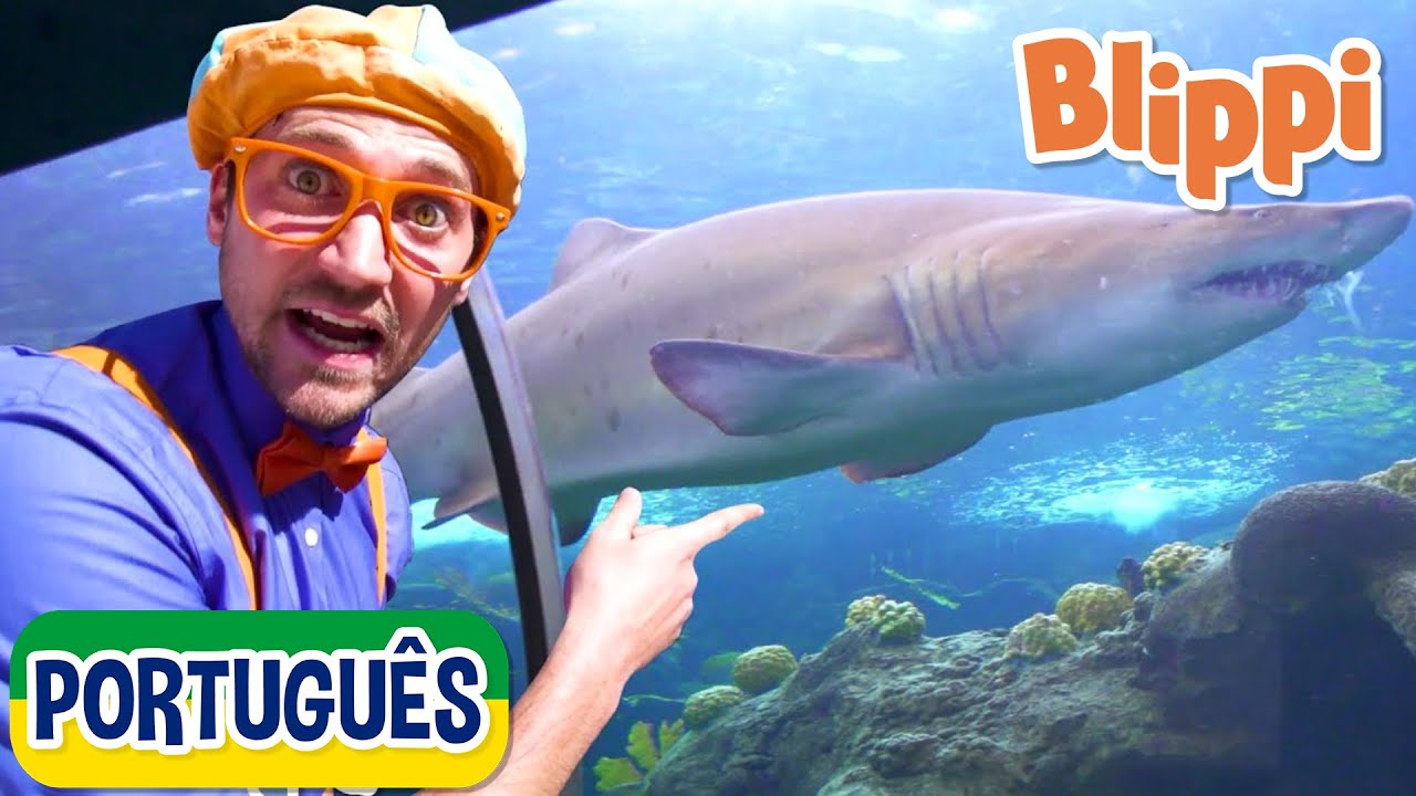 Blippi Visita um Aquário (Ody Aquarium) | 1 HORA DE BLIPPI BRASIL! | Vídeos Educativos para Crianças