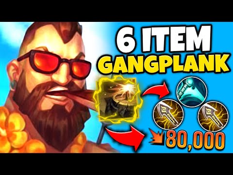 6 ITEM GANGPLANK ATTEMPTS TO 1V9! Rank 1 Gangplank Gameplay - League of Legends
