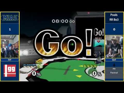 MIA5 - Stif (Fox, Marth) vs Quil (Marth, Peach) - Pools