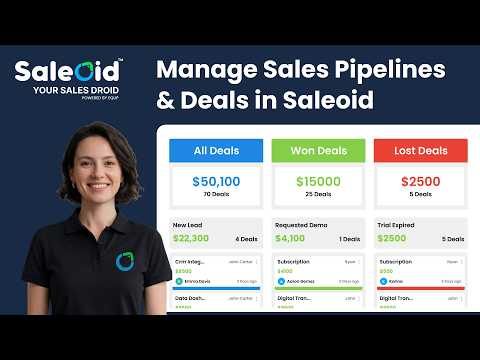 Manage Sales Pipelines & Deals in Saleoid