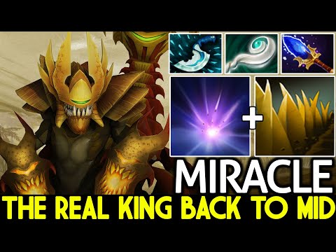 MIRACLE [Sand King] The Real King Back to Mid Beautiful Combo Dota 2