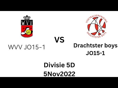 WVV JO15-1 vs Drachtster Boys JO15-1 (Divisie 5D 5Nov2022)