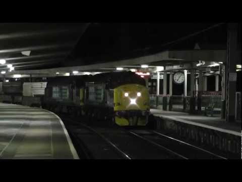 37194 with 37218 DIT 6K73 Sellafield - Crewe flasks 12th March 2013