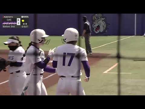 James Madison Softball vs. College of Charleston | Game 1 | April 3, 2021