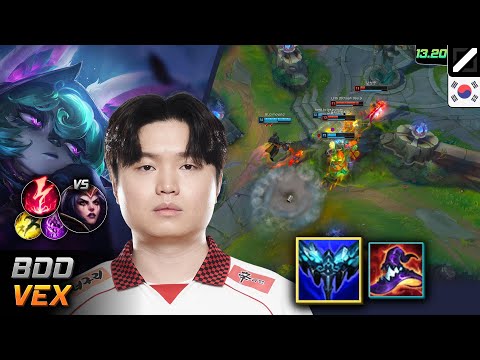 Bdd Vex Mid Build Everfrost Electrocute - Bdd Vex Match Highlight - LOL KR Challenger Patch 13.20
