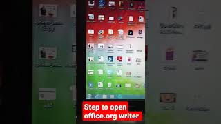 How to open free open office.writer