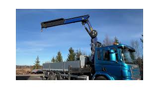 Camion plateau Scania P410 with Palfinger, 2016, J&auml;ms&auml; 12.75 L, Diesel, 485,266 km | Image 4 - Autoline