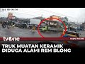 Detik Detik Kecelakaan Truk Muatan Keramik Alami Rem Blong Di Turunan Kertek Wonosobo Kabar Petang
