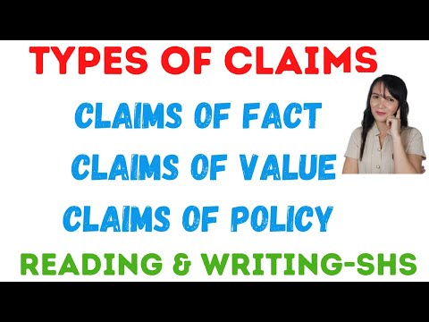 Types of claims in argument | Reading and writing